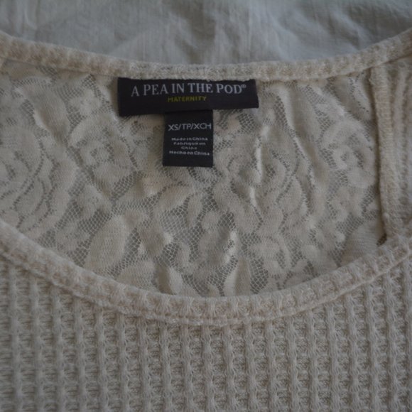 Cream Maternity Sweater - Picture 2 of 3